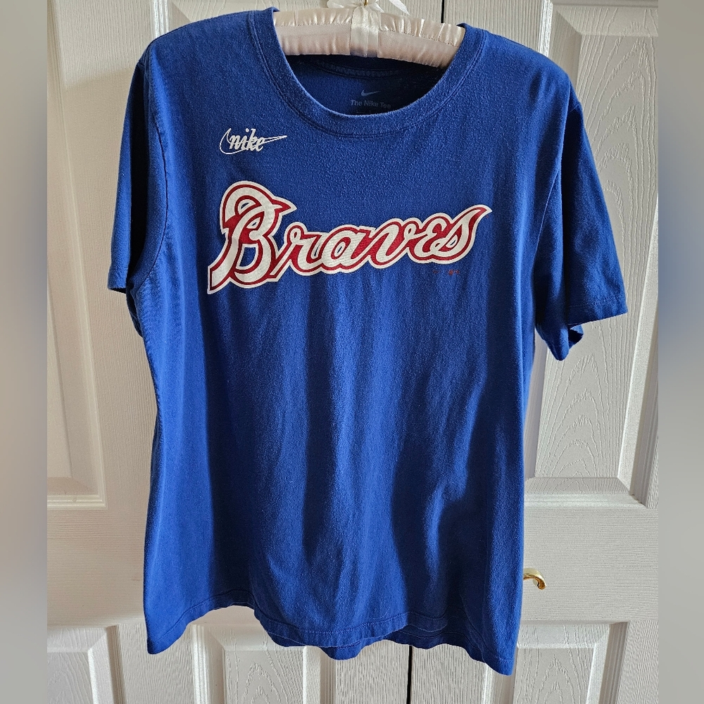 Nike Atlanta Braves #44 Hank Aaron L T-Shirt